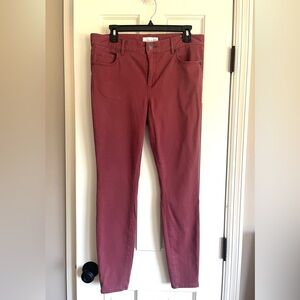 LOFT Size 10 Womens 4 pocket Leggings + button & zipper